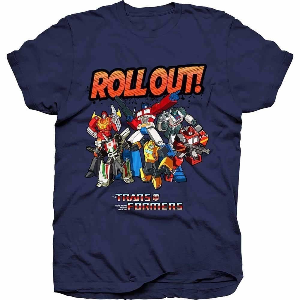 T-Shirt Hasbro T-Shirt Transformers Roll Out Navy Blue S