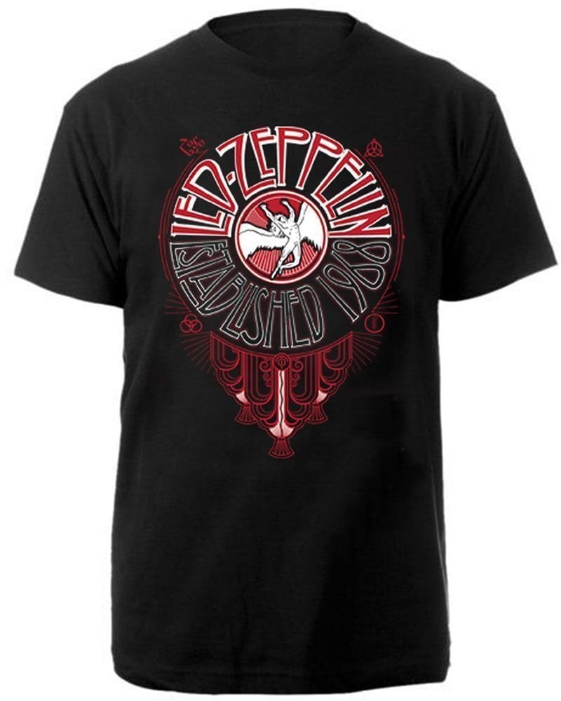 T-Shirt Led Zeppelin T-Shirt Unisex Deco Circle Unisex Black L