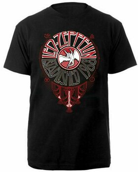 T-Shirt Led Zeppelin T-Shirt Unisex Deco Circle Black L - 1