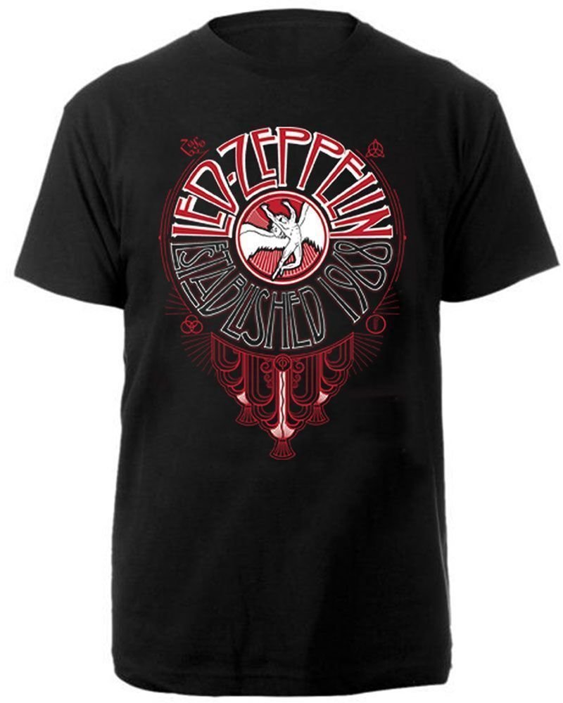 Koszulka Led Zeppelin Koszulka Deco Circle Unisex Black S