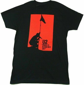 Maglietta U2 Maglietta Blood Red Sky Black XL - 1