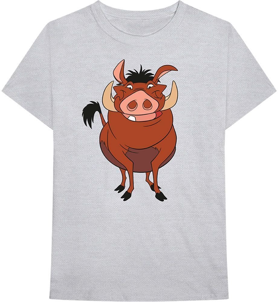 T-Shirt Disney T-Shirt Lion King - Pumbaa Pose Grey M