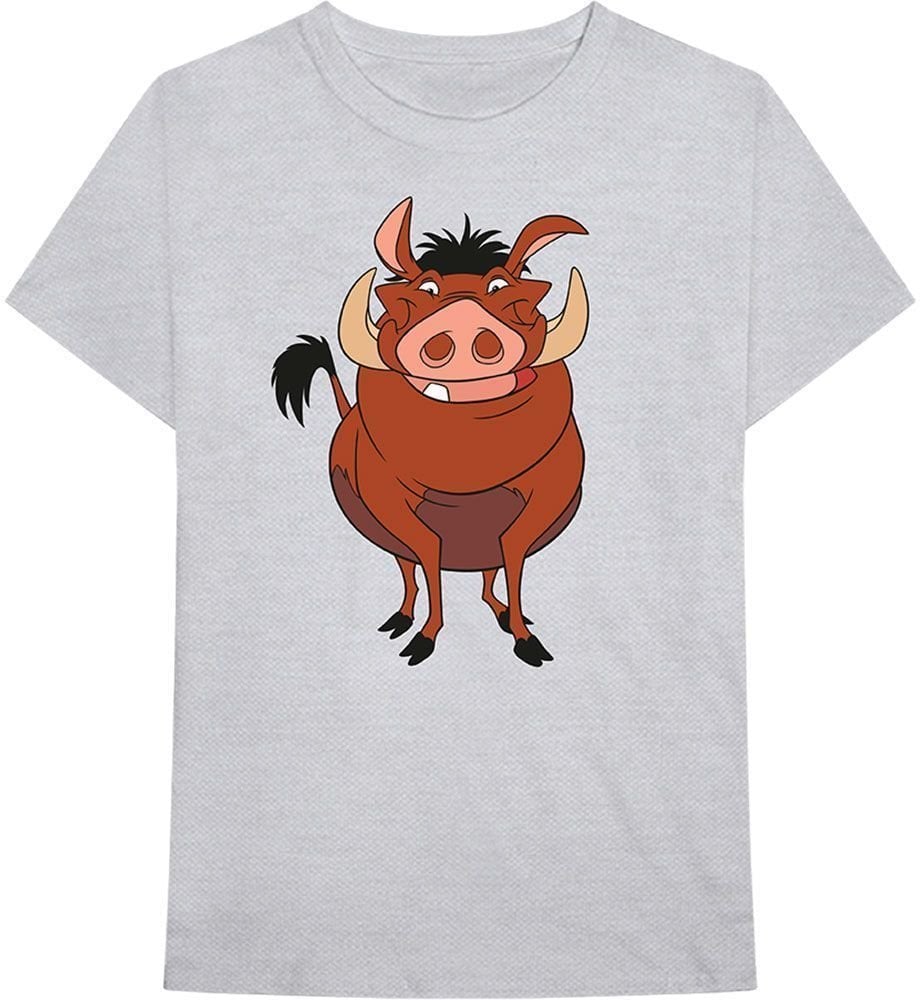 T-Shirt Disney T-Shirt Lion King - Pumbaa Pose Unisex Grey XL