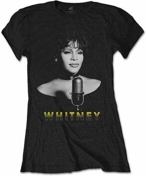 Skjorta Whitney Houston Skjorta Whitney Houston Logo Kvinna Svart M - 1