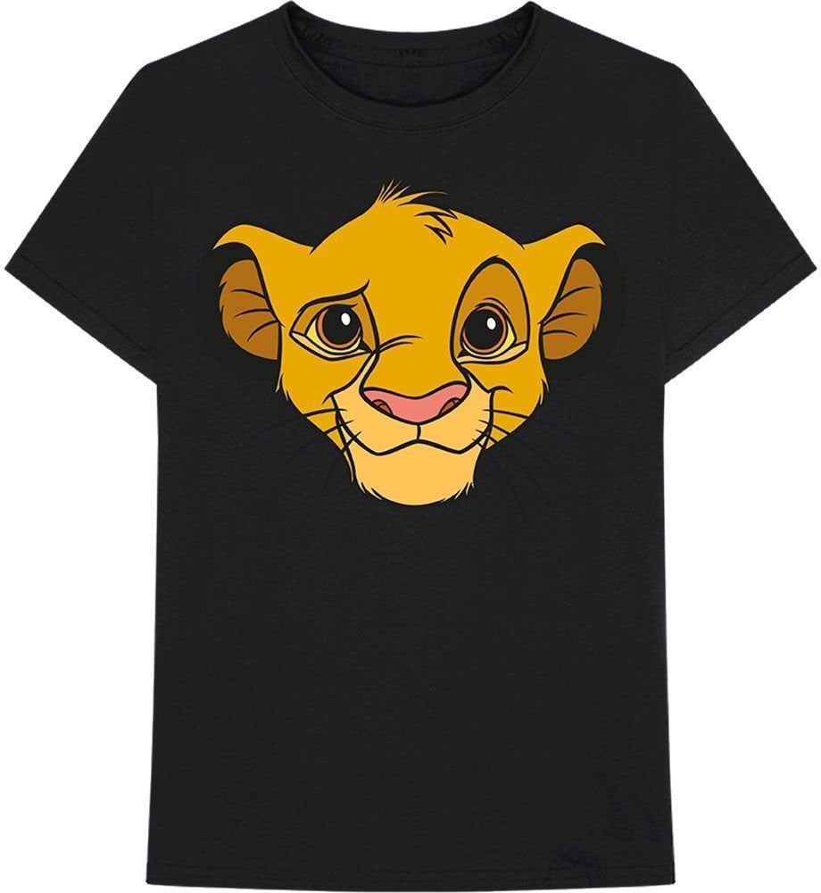 T-Shirt Disney T-Shirt Lion King - Simba Face Unisex Black L
