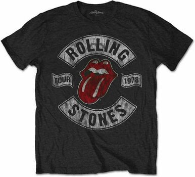 T-Shirt The Rolling Stones T-Shirt US Tour 1978 Unisex Black L - 1