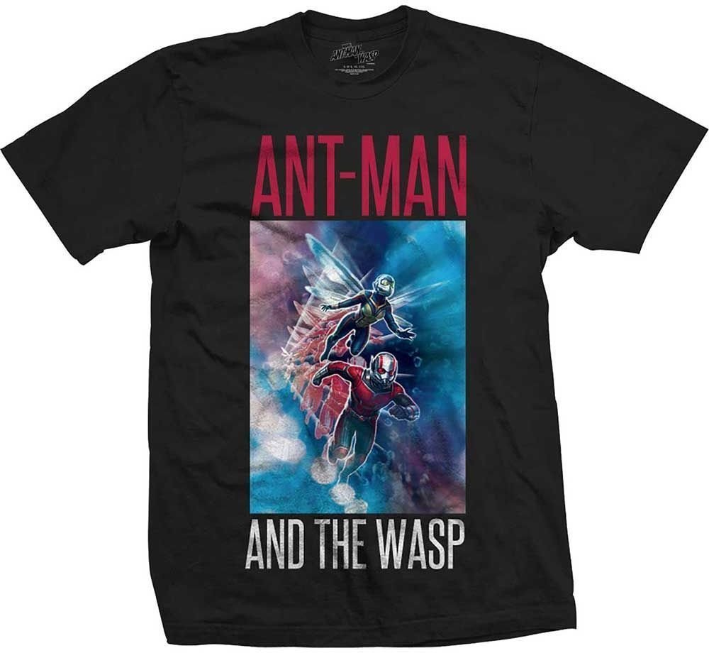 Skjorte Marvel Skjorte Comics Ant Man & The Wasp Action Block Unisex Sort M