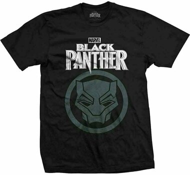 Shirt Marvel Shirt Comics Black Panther Big Icon Zwart M - 1