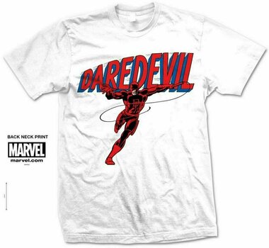 T-Shirt Marvel T-Shirt Comics Dare-Devil Logo Weiß 2XL - 1