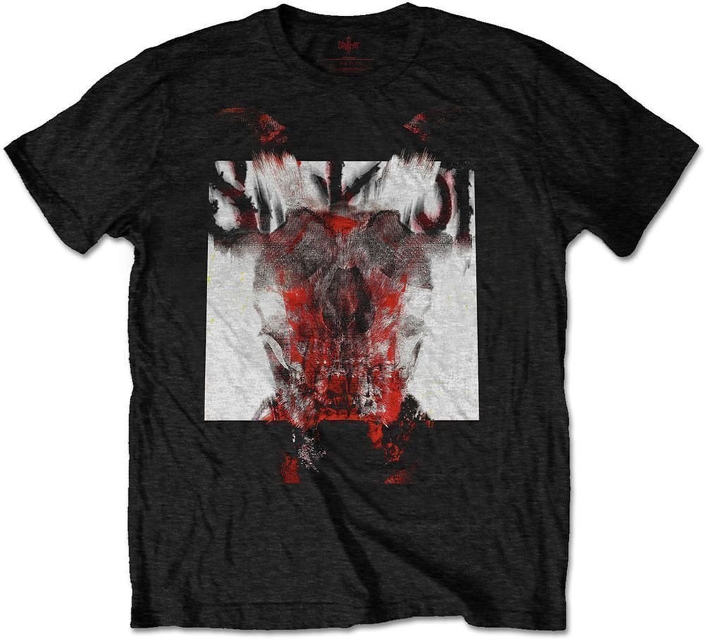 T-Shirt Slipknot T-Shirt Unisex Devil Single - Logo Blur Black L