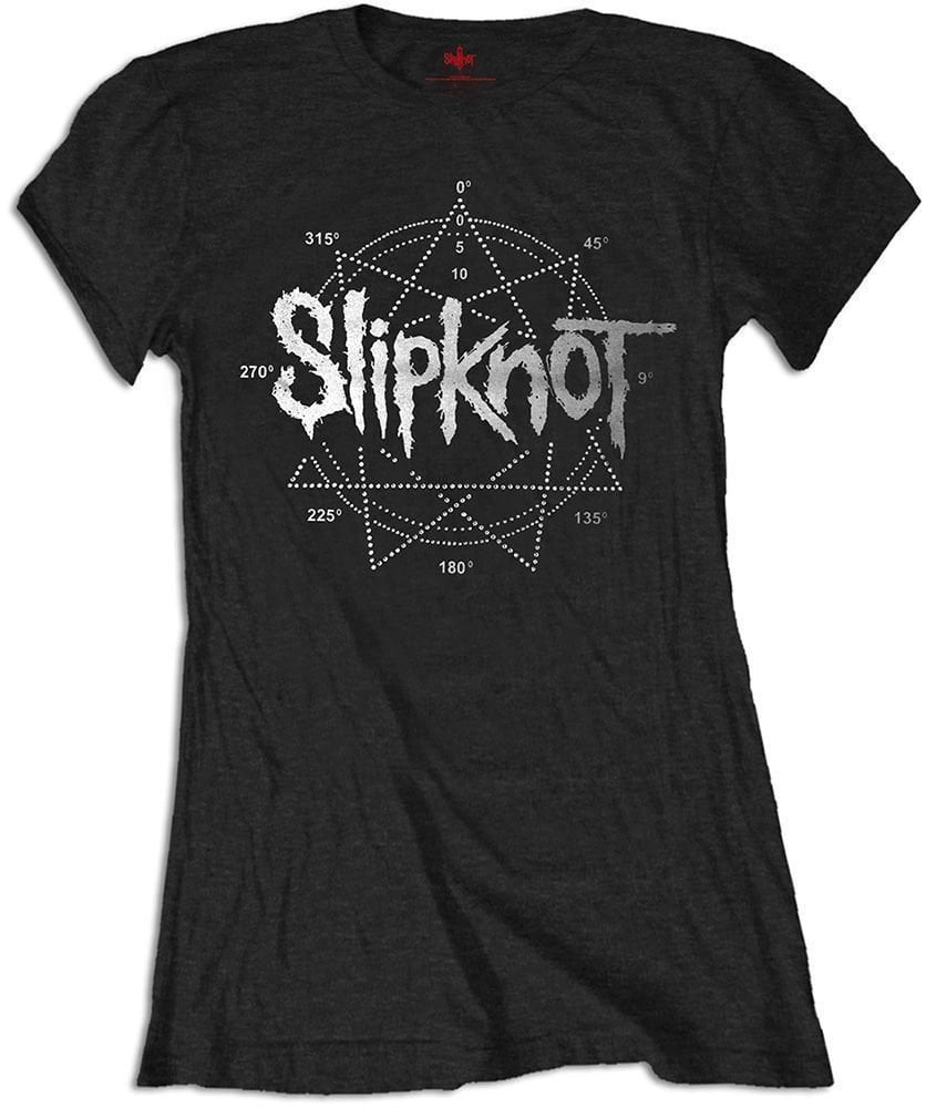 Shirt Slipknot Shirt Logo Star (Diamante) Dames Zwart M