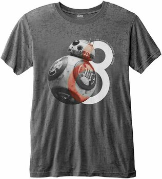 T-Shirt Star Wars T-Shirt Episode VIII BB-8 Big Eight Charcoal Grey XL - 1
