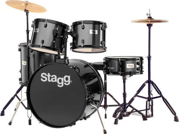 Akustik-Drumset Stagg TIM122B Black