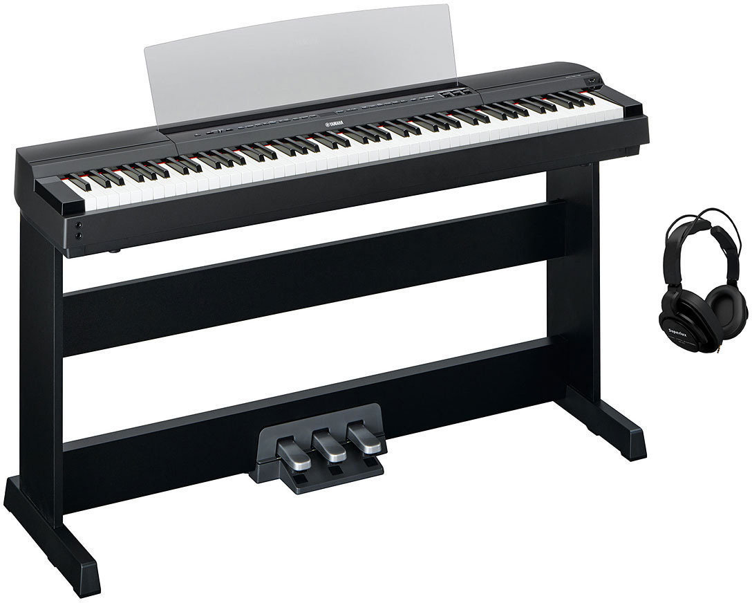 Digitalt scen piano Yamaha P-255 BK SET Digitalt scen piano