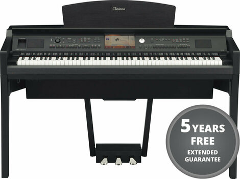Piano numérique Yamaha CVP 709 BK WN - 1