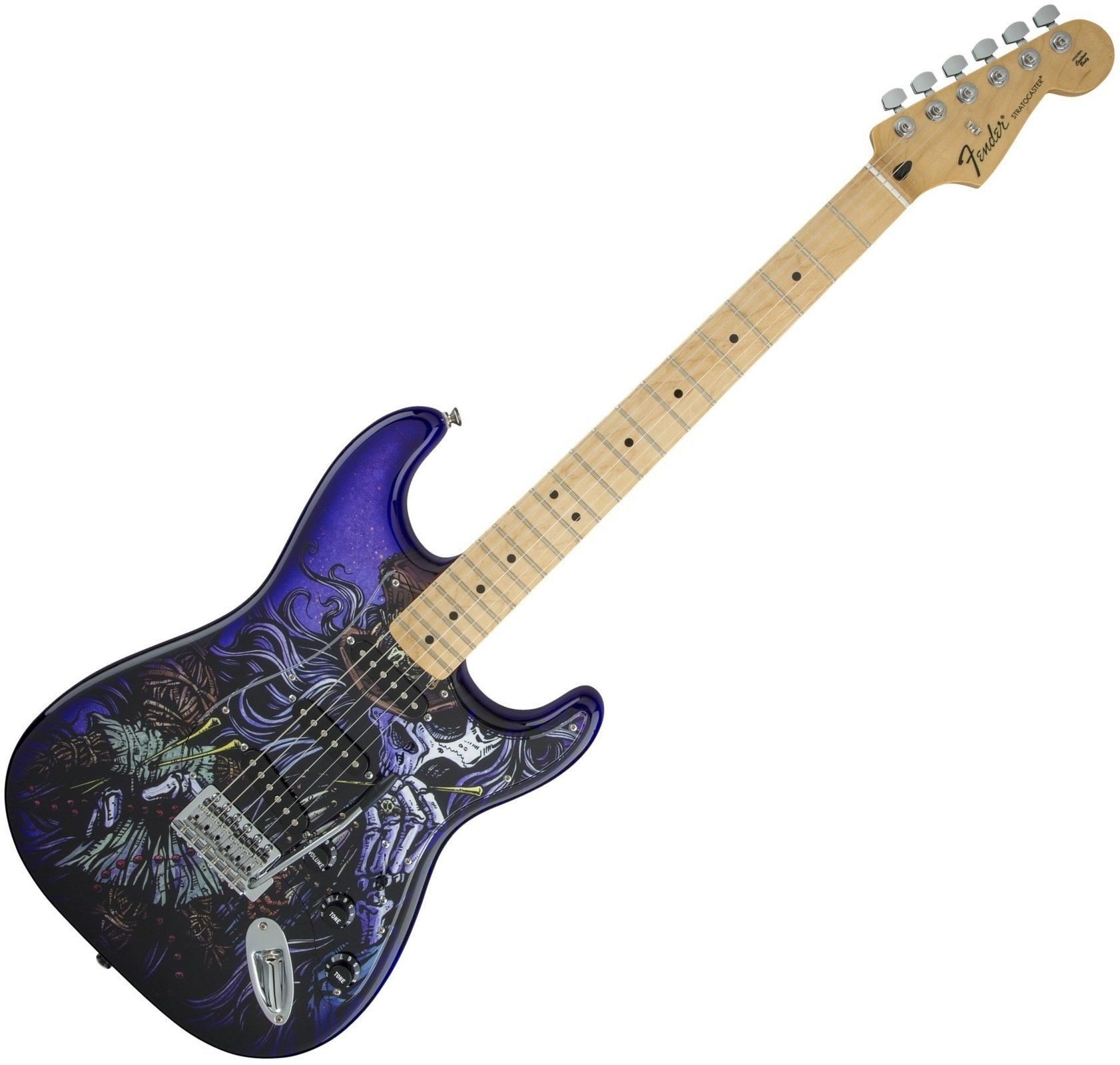 Elektromos gitár Fender Special Edition David Lozeau Art Strat MN VooDoo Maple