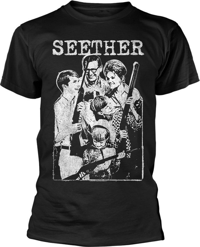 T-Shirt Seether T-Shirt Happy Family Male Black M