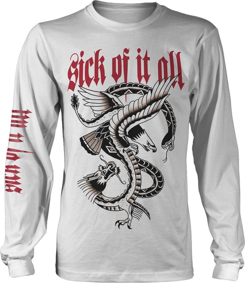 T-Shirt Sick Of It All T-Shirt Eagle Male White S