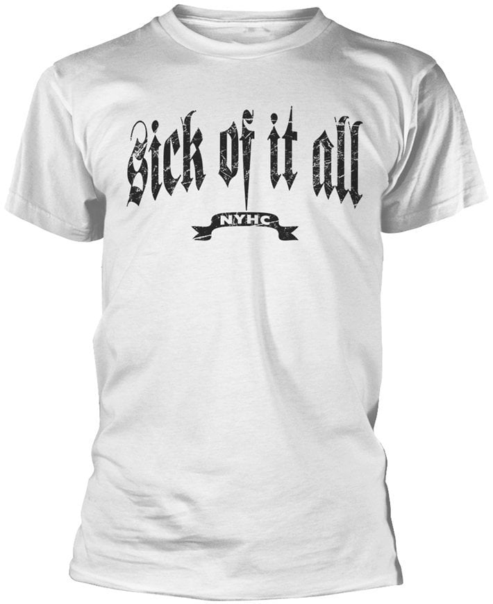 T-Shirt Sick Of It All T-Shirt Pete Herren White XL