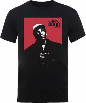 T-Shirt Snoop Dogg T-Shirt Red Square Black M - 1