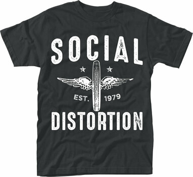 Tricou Social Distortion Tricou Winged Wheel Black S - 1