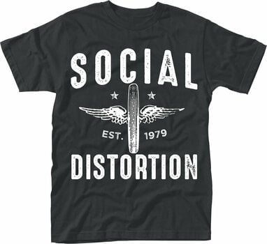 T-shirt Social Distortion T-shirt Winged Wheel Masculino Black XL - 1