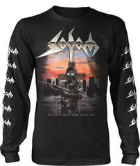 T-shirt Sodom Persecution Mania T-shirt de manga comprida/Black/Longo