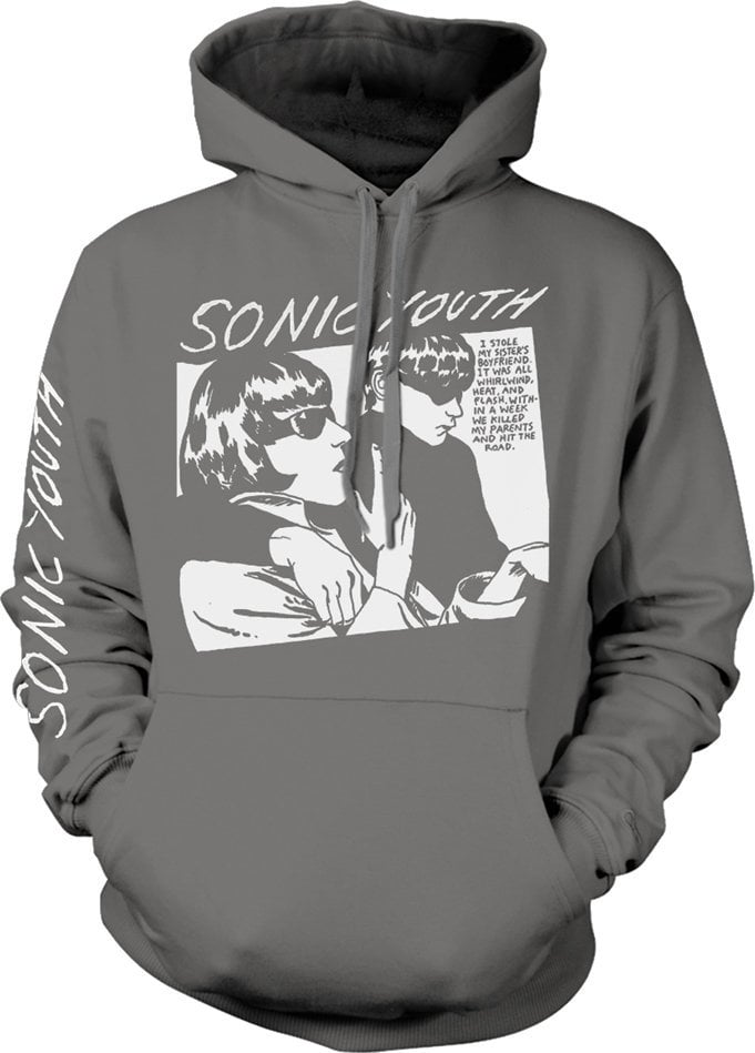 Hoodie Sonic Youth Hoodie Goo Album Cover Grey 2XL