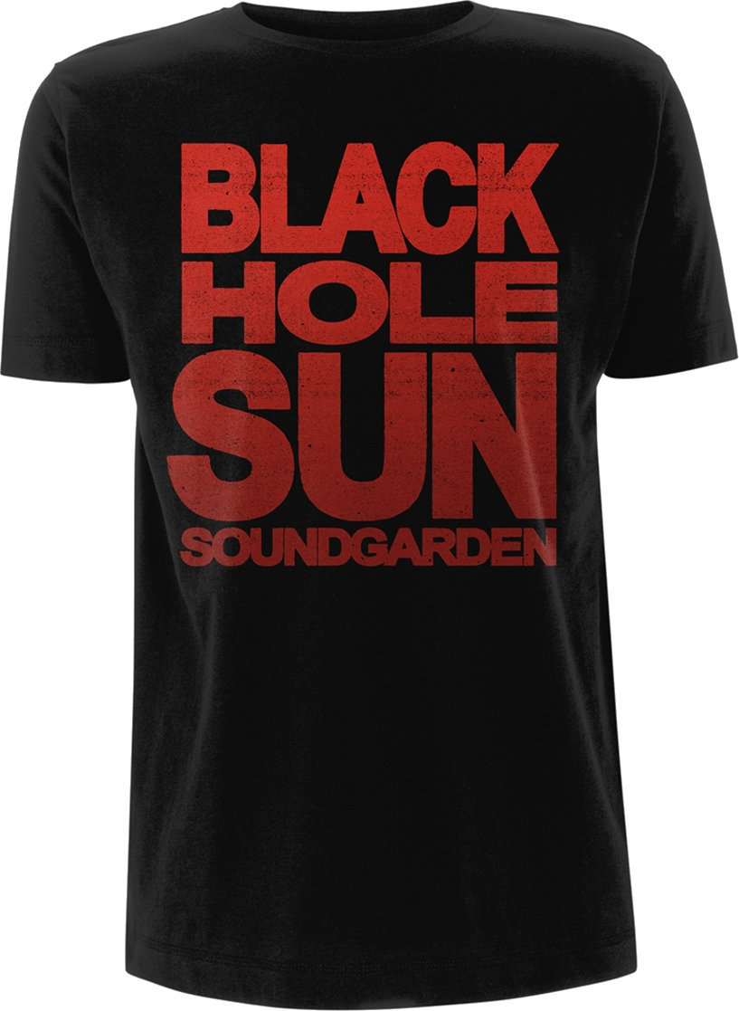 Camiseta de manga corta Soundgarden Camiseta de manga corta Black Hole Sun Black L