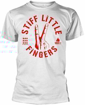 T-Shirt Stiff Little Fingers T-Shirt Digits White XL - 1