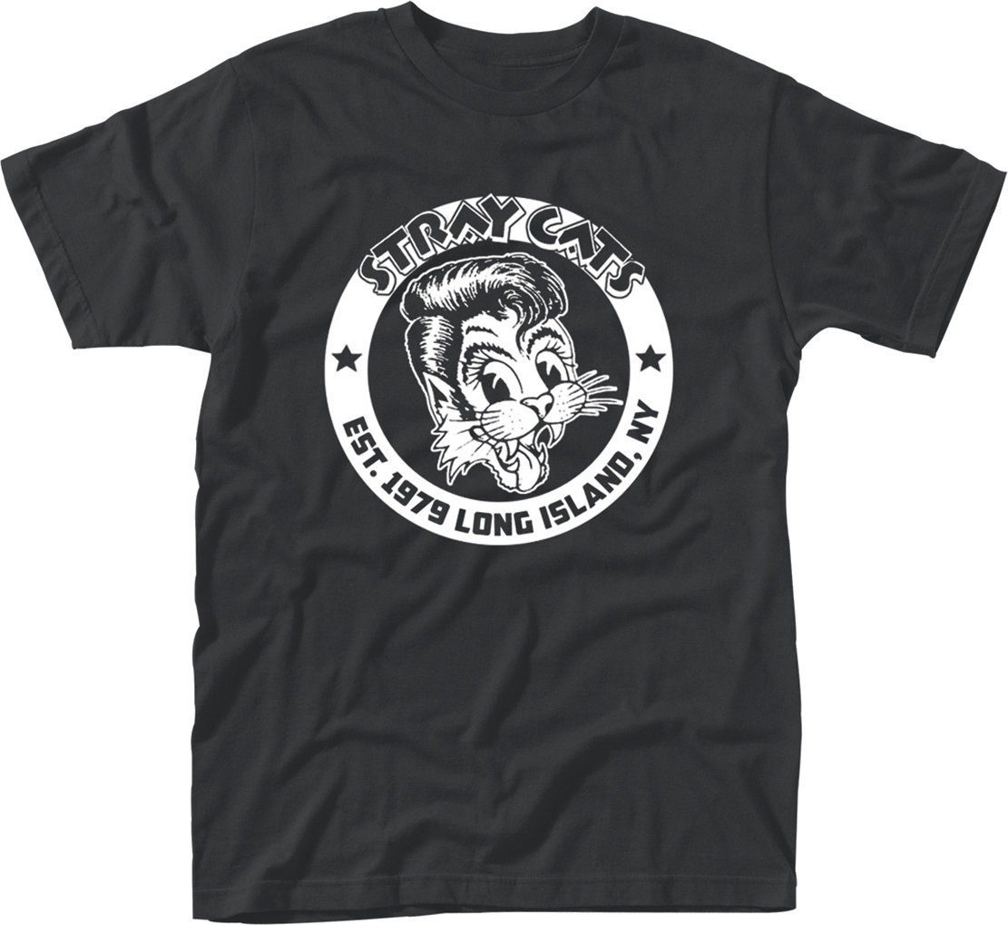 Camiseta de manga corta Stray Cats Camiseta de manga corta Est 1979 Hombre Black M