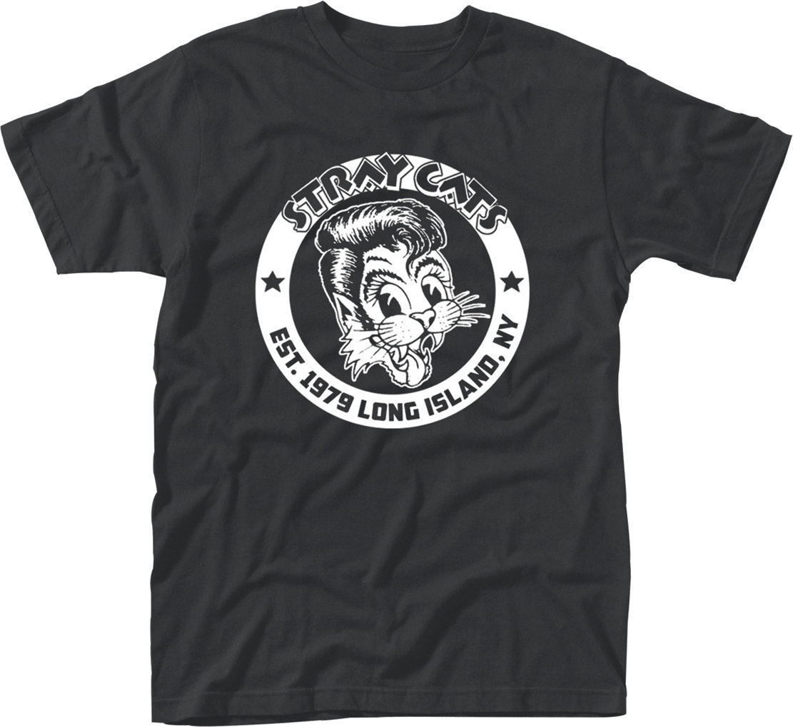 Skjorte Stray Cats Skjorte Est 1979 Black XL