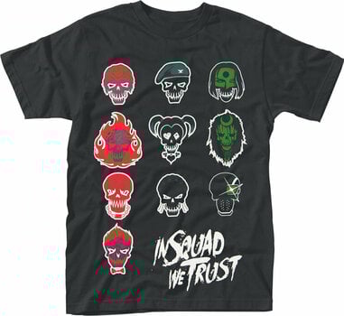 Tricou Suicide Squad Tricou In Squad Faces Black 2XL - 1
