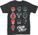 Cămăși muzicale și de film: Suicide Squad Tricou In Squad Faces Black 2XL Tricou Suicide Squad Tricou In Squad Faces Black 2XL