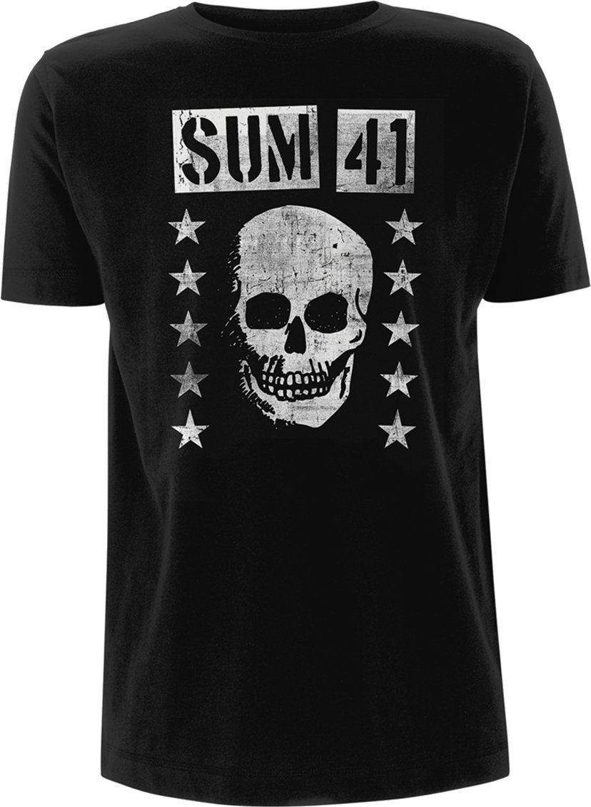 Shirt Sum 41 Shirt Grinning Skull Heren Zwart XL