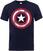 T-Shirt Marvel T-Shirt Comics Captain America Distressed Shield Herren Navy XL