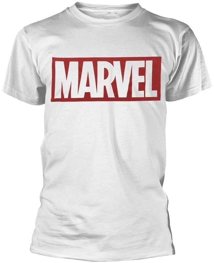 T-Shirt Marvel T-Shirt Comics Logo Weiß XL