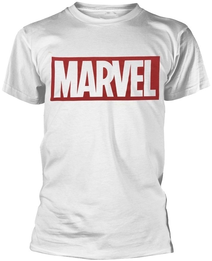 T-shirt Marvel Comics Logo White 2XL T-shirt