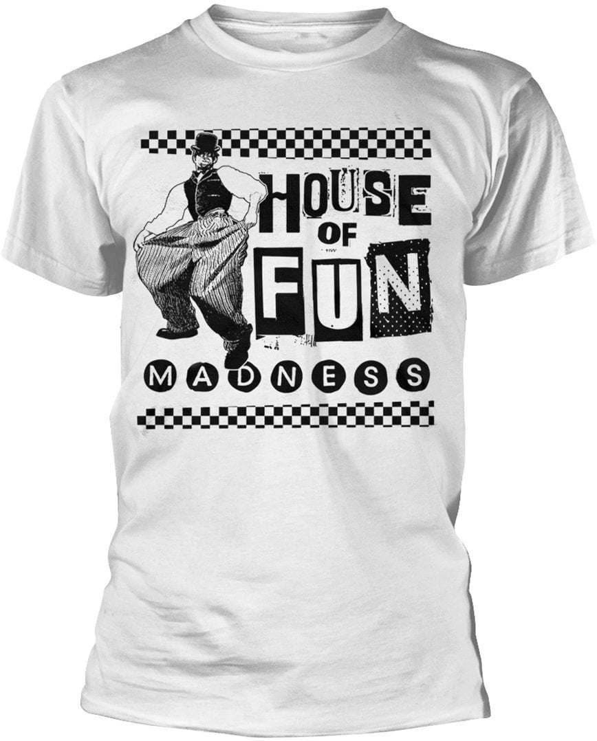 Camiseta de manga corta Madness Camiseta de manga corta Baggy House Of Fun Hombre Blanco S