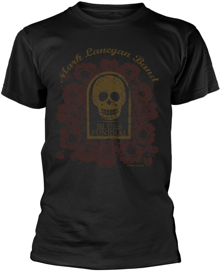 Camiseta de manga corta Mark Lanegan Camiseta de manga corta Band Blues Funeral Black M