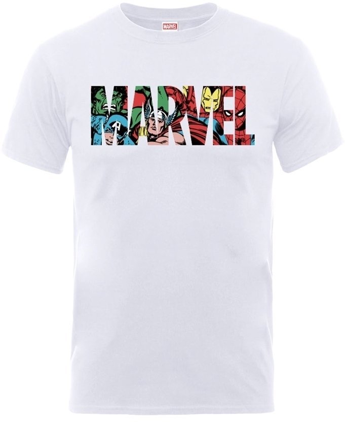 Сорочка Marvel Comics Logo Character Infill White XL Сорочка