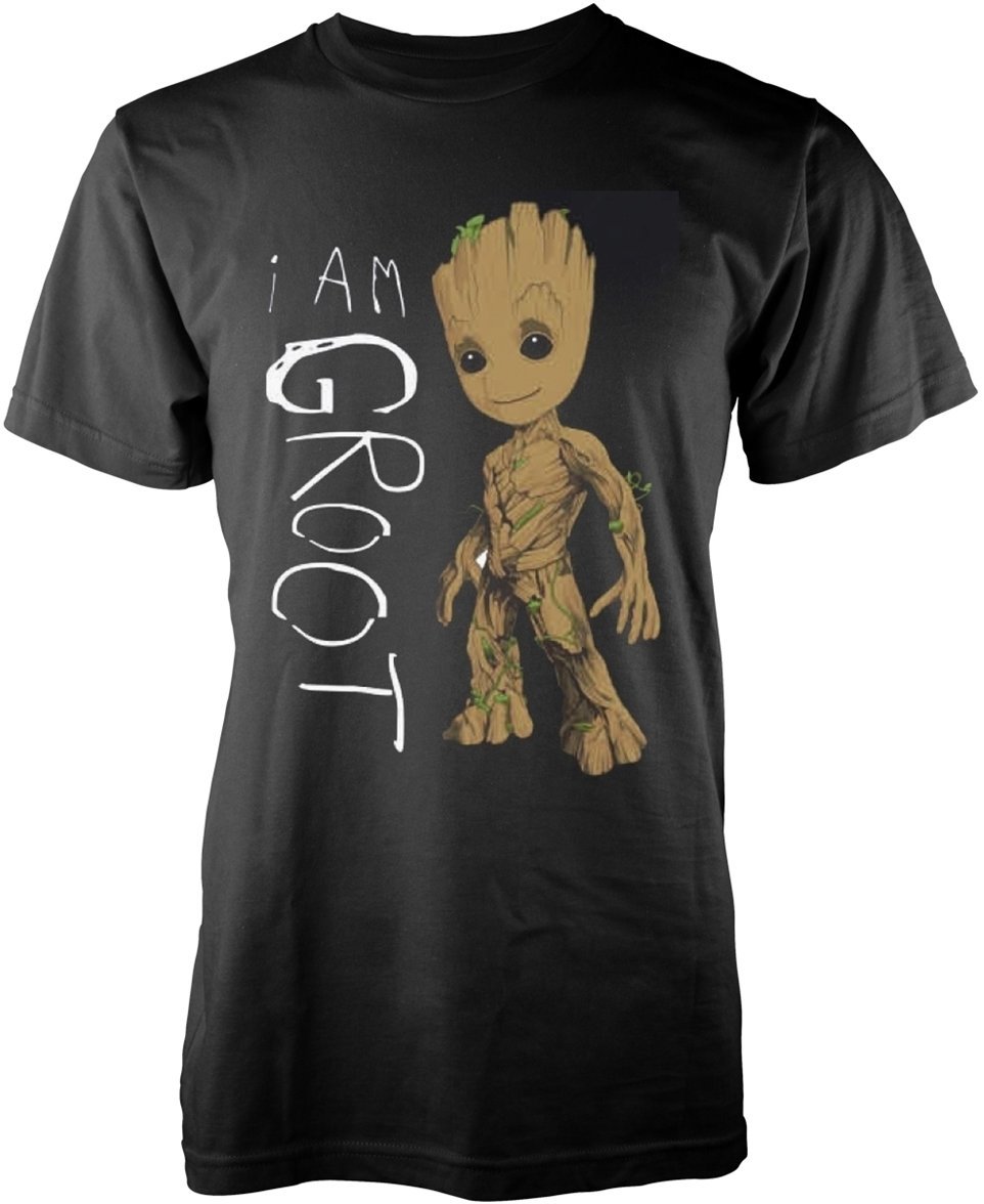 Skjorta Marvel Guardians Of The Galaxy Vol 2 I Am Groot Scribbles T-Shirt S