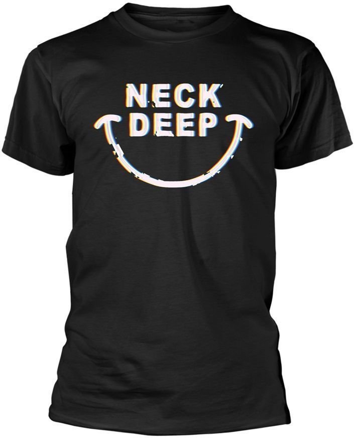 Majica Neck Deep Majica Hazy Smile Black L