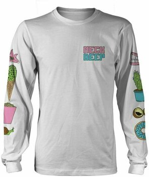 Tricou Neck Deep Tricou In Bloom White 2XL - 1