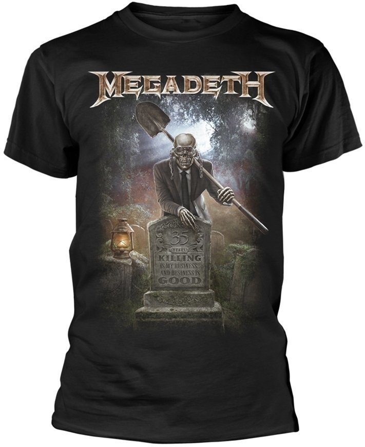 Skjorte Megadeth 35 Years Graveyard T-Shirt S