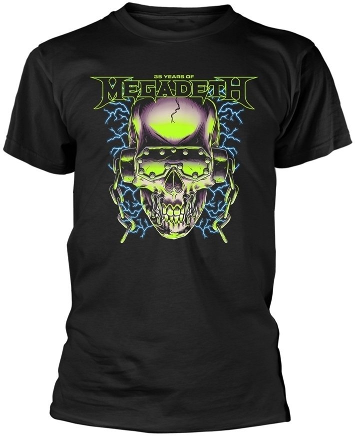 Tričko Megadeth 35 Years H/Phones Skull T-Shirt M