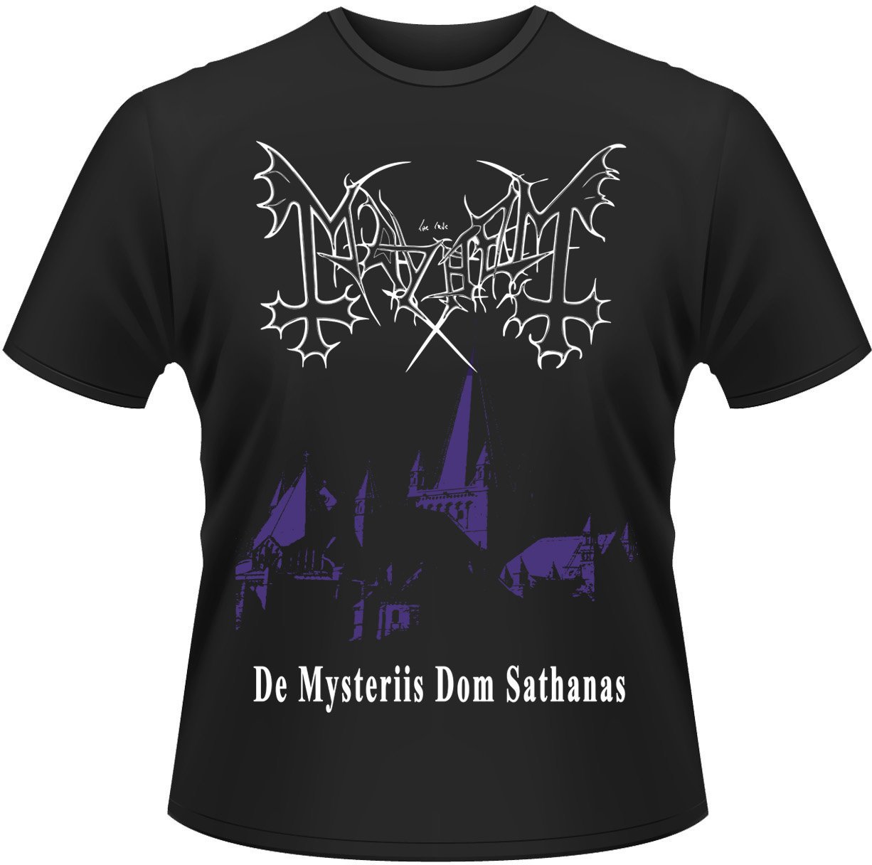 T-shirt Mayhem T-shirt De Mysteriis Dom Sathanas Masculino Black S