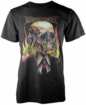Shirt Megadeth Shirt Flaming Vic Heren Zwart XL - 1