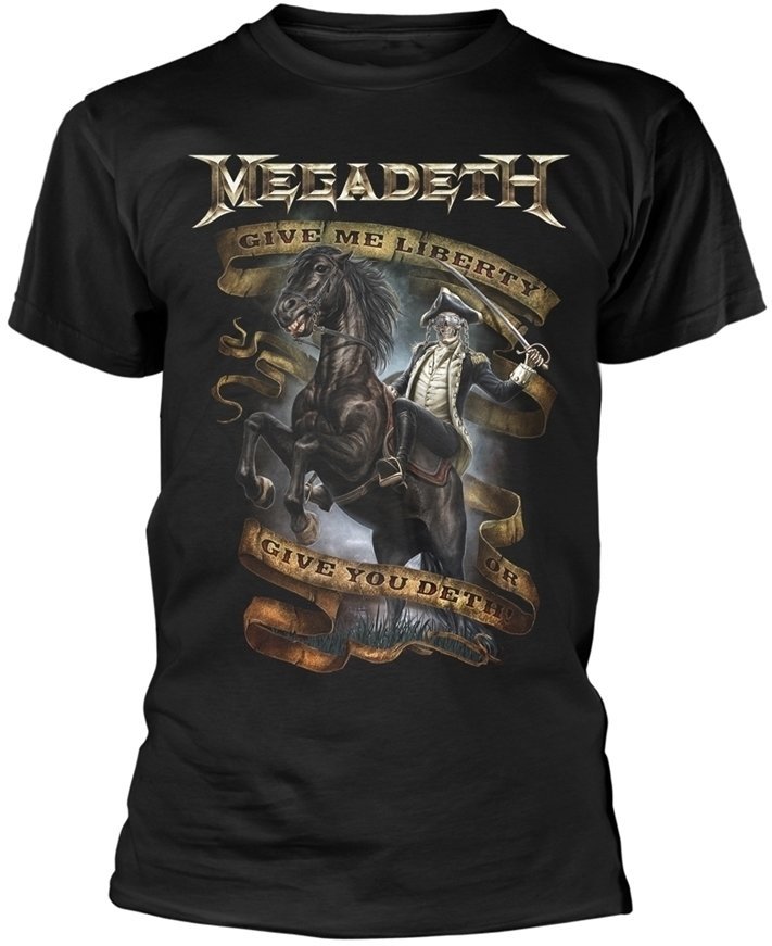 Maglietta Megadeth Maglietta Give Me Liberty Maschile Nero S