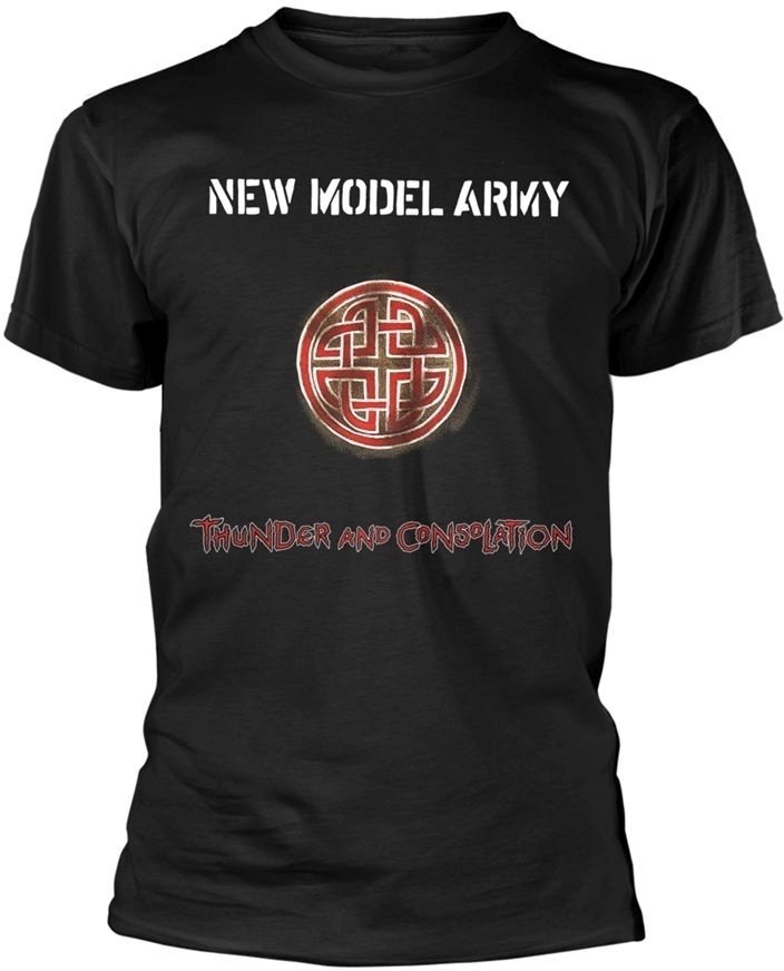 Camiseta de manga corta New Model Army Camiseta de manga corta Thunder And Consolation Negro S